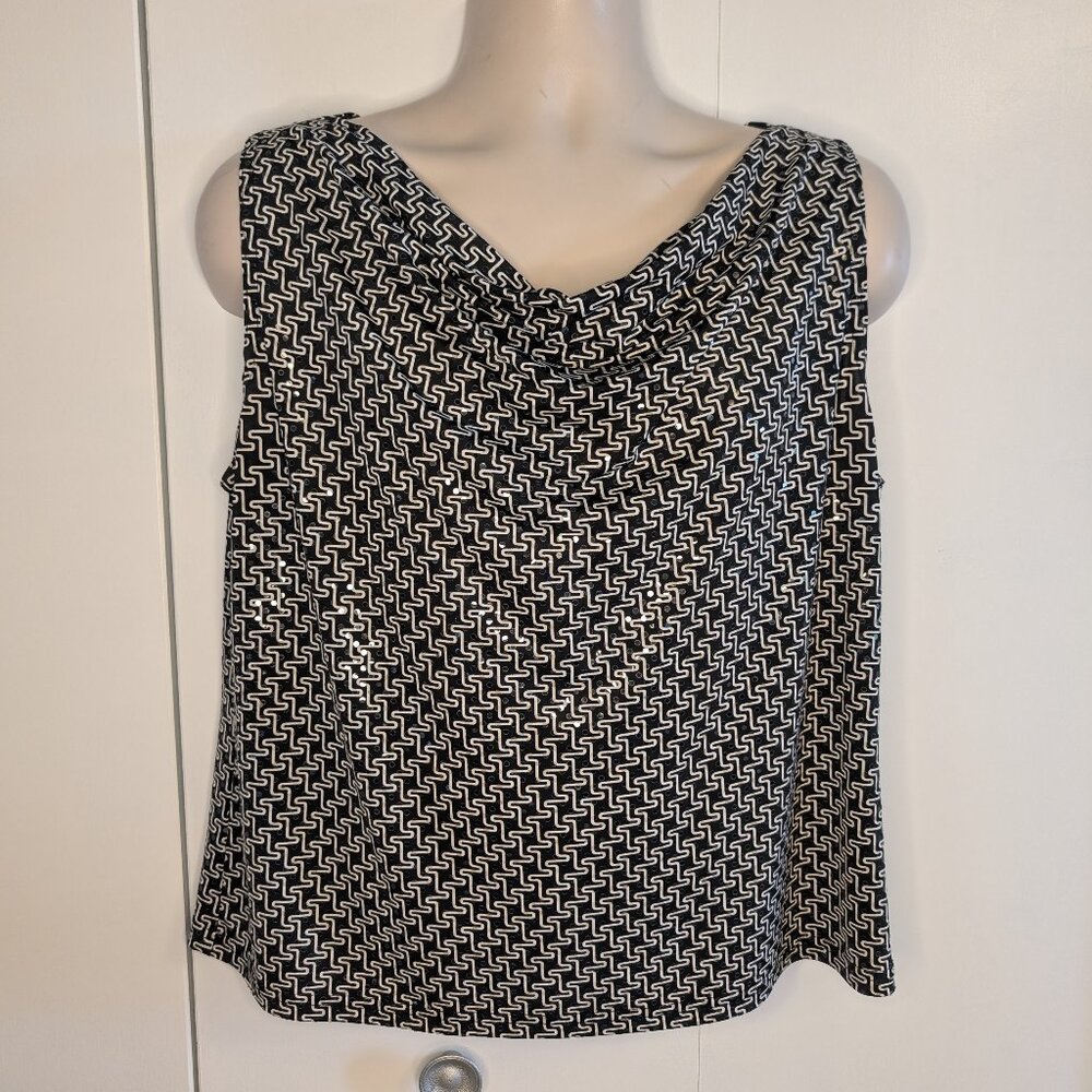 EUC JKLA California Sleeveless Cowl Neck SZ XL